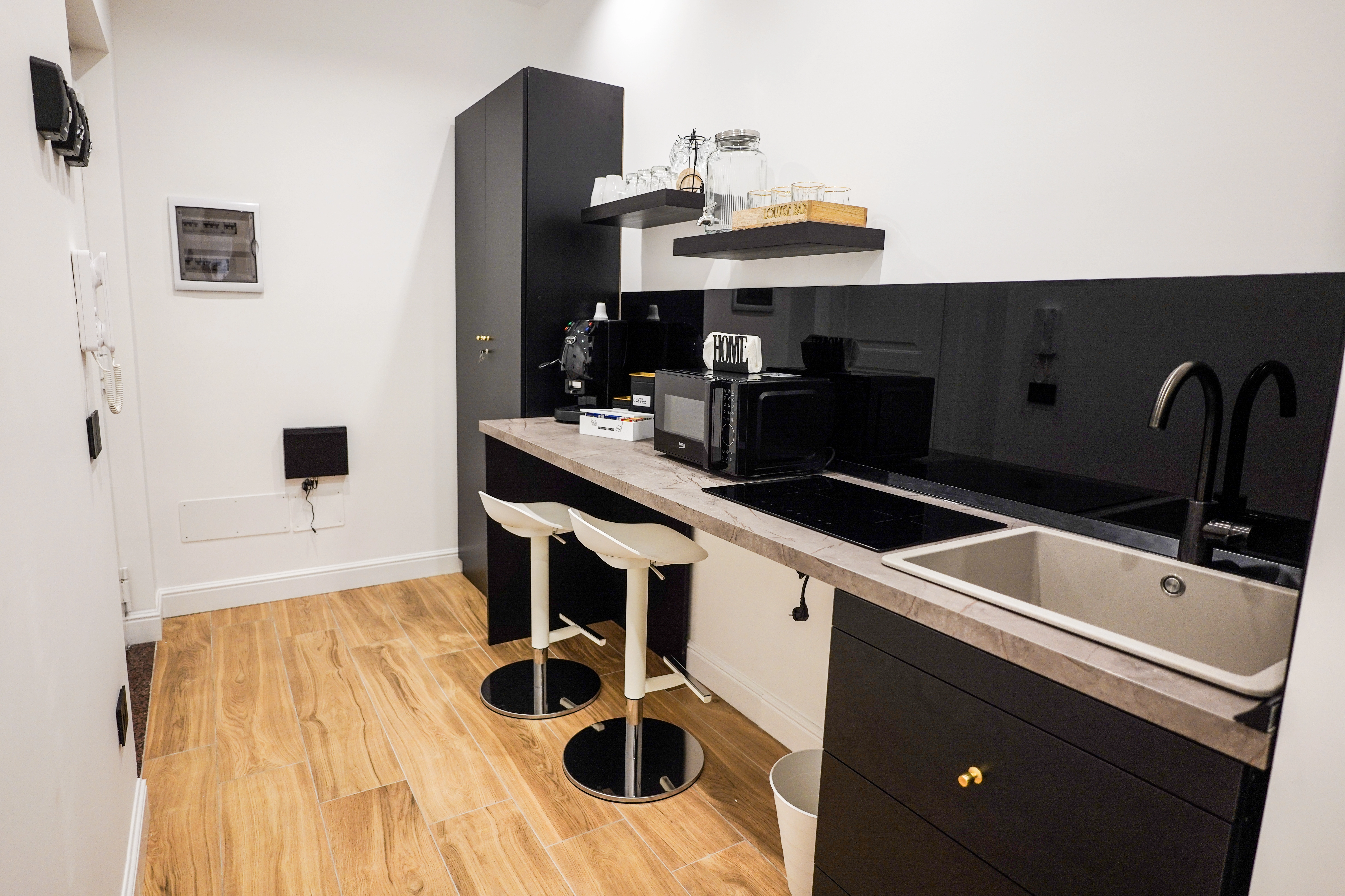 Cucina condivisa Luxuryroom Napoli